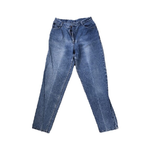 Vintage 80s High Waist Tapered Gitano Denim Jeans Womens Sz 12 30 Blue Med Wash - Picture 8 of 8